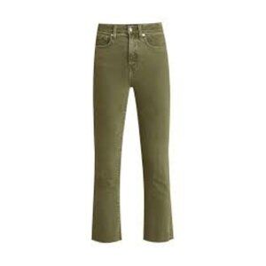 Veronica Beard Olive Stone Carly High Rise Kick Flare Jeans Size 25 23402